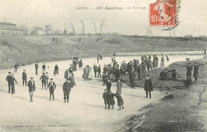 .CPA  FRANCE 15 "Aurillac, Le patinage"