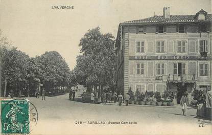 .CPA  FRANCE 15 "Aurillac, Avenue  Gambetta "