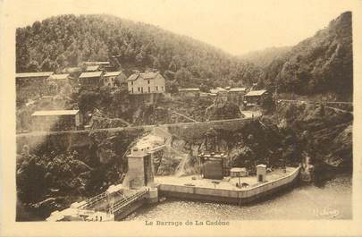 .CPA  FRANCE 15 "La Cadène, Le barrage"
