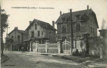 CPA FRANCE 77  "Faremoutiers, avenue de la gare"