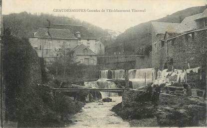.CPA  FRANCE 15 "Chaudesaigues, Cascade de l'établissement thermal"