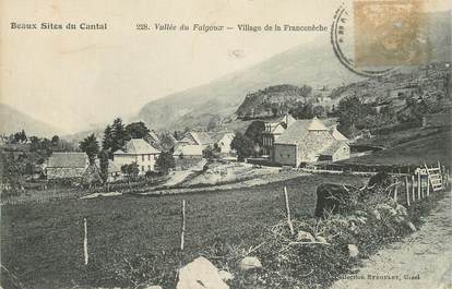 .CPA FRANCE 15 "La Franconèche, Le village, Vallée du Falgoux"