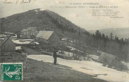 .CPA FRANCE 15  "Le Col de Néronne, Route de Murat à Salers"