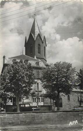 .CPSM FRANCE 15   "Neuveglise, L'église et la Poste"