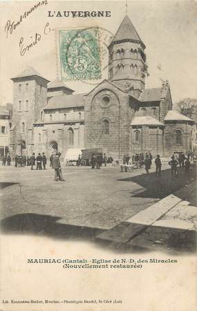 .CPA FRANCE 15   "Mauriac, Eglise de Notre Dame des Miracles"