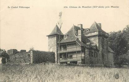 .CPA FRANCE 15   "Près de Mauriac,Château de Montfort"