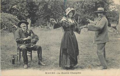 .CPA FRANCE 15   "Maurs, Bourrée champêtre" / FOLKLORE