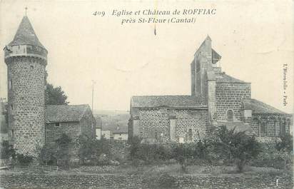 .CPA FRANCE 15   " Roffiac, Eglise et Château"