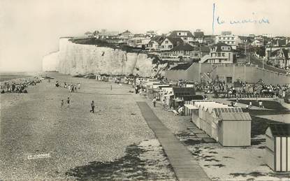 CPSM FRANCE 76 "Criel sur Mer, la Plage  et les falaises"