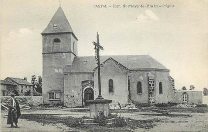 .CPA FRANCE 15   " St Mary le Plain, L'église"