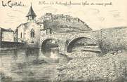 15 Cantal .CPA FRANCE 15   " St Flour, Ancienne Eglise et vieux pont"