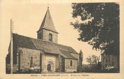 .CPA FRANCE 15   " Vieillespesse, Place de l'église"