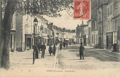 .CPA FRANCE 16  "Aigre, Grande rue"