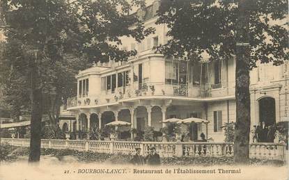 CPA FRANCE 71 "Bourbon Lancy, restaurant de l'Etablissement thermal"