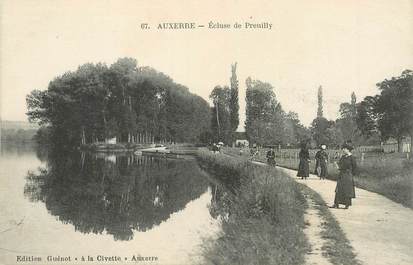 CPA FRANCE 89 "Auxerre,  Ecluse de Preuilly"