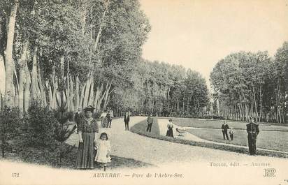 CPA FRANCE 89 "Auxerre, le Parc de l'Arbre sec"