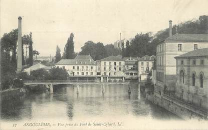 .CPA  FRANCE 16  "Angoulème, Vue priise du Pont de St Cybard"