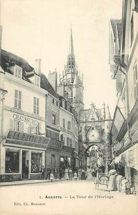 CPA FRANCE 89 "Auxerre, la tour de l' Horloge"