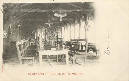 .CPA  FRANCE 16 "La Braconne, Cercle de MM. , Les officiers"