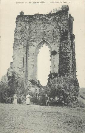 .CPA  FRANCE 26 "Beauvoir environs de St Marcellin, les ruines du Château"