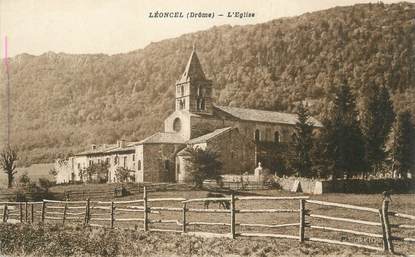 .CPA  FRANCE 26 " Léoncel, L'église"