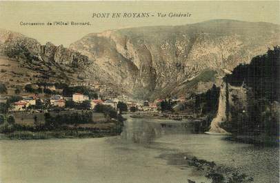 .CPA  FRANCE 26 " Pont en Royans, Vue Générale"