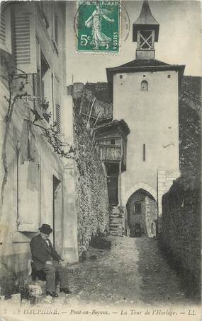 .CPA  FRANCE 26 " Pont en Royans,  La tour et l'horloge"