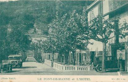 .CPA  FRANCE 26 " Le Pont de Manne, Hôtel"