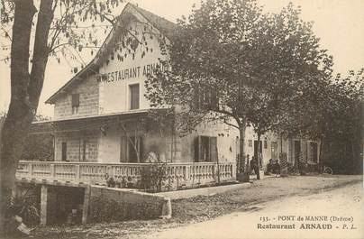 .CPA  FRANCE 26 " Le Pont de Manne, Restaurant Arnaud"