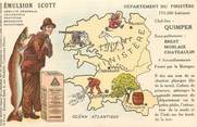 29 Finistere CPA FRANCE 29 / carte du département