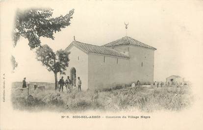 CPA ALGERIE "Sidi Bel Abbès, cimetière du village Nègre