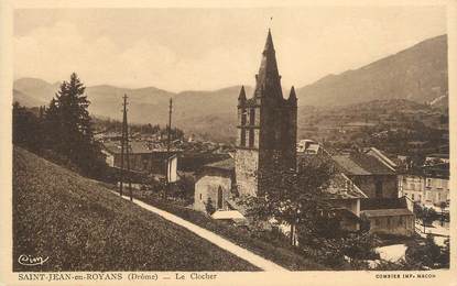 .CPA FRANCE 26 " St Jean en Royans, Le clocher"