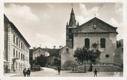 .CPSM FRANCE 26 "  St Jean en Royans, L'église et la Poste"