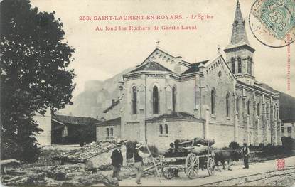 .CPA FRANCE 26 "  St Laurent en Royans, L'église"