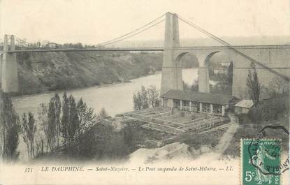 .CPA FRANCE 26 "  St  Nazaire en Royans , Le pont suspendu de St Hilaire"