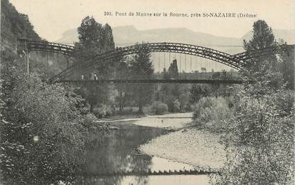 .CPA FRANCE 26 "  Près de St  Nazaire en Royans , Le pont de Manne sur la Bourne"