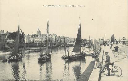 .CPA FRANCE 85 " La Chaume, Vue prise des quais sablais"