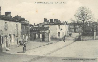 .CPA FRANCE 85 " Grosbreuil, La grande rue "