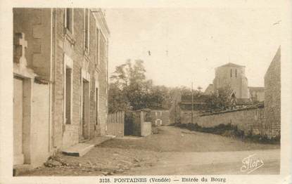.CPA FRANCE 85 " Fontaines, Entrée du bourg"