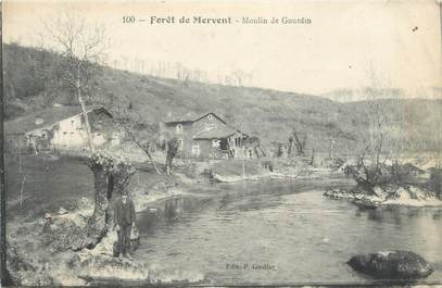 .CPA FRANCE 85 " Mervent, La forêt, Moulin de Gourdin"