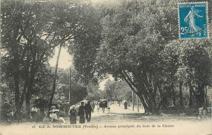 .CPA  FRANCE 85 " Ile de  Noirmoutier, Avenue principale du bois de la Chaize"