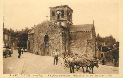 .CPA FRANCE 85 " Pouzauges, L'église"