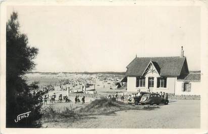 .CPA FRANCE 85 " Sion sur l'Océan, Le café de la plage et la plage"