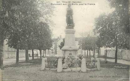 .CPA FRANCE 85 "Triaize, Monument aux morts"