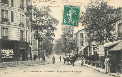 .CPA FRANCE 94 "Champigny - St Maur, Le Boulevard de Champigny"