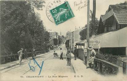 .CPA FRANCE 94 "Champigny, La rue Mignon"