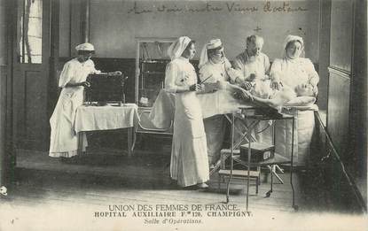 .CPA FRANCE 94 "Champigny, Hôpital Auxiliaire, Salle d'opération"