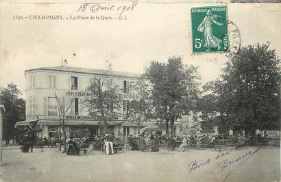.CPA FRANCE 94 "Champigny, Place de la gare"