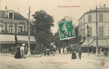 .CPA FRANCE 94  " Champigny la Bataille, Boulevard de Champigny"