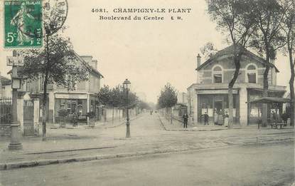 .CPA FRANCE 94  " Champigny Le Plant, Boulevard du Centre"